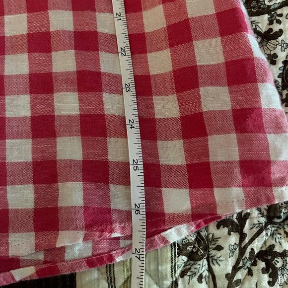 Linen pink & white blouse - Picture 6 of 6